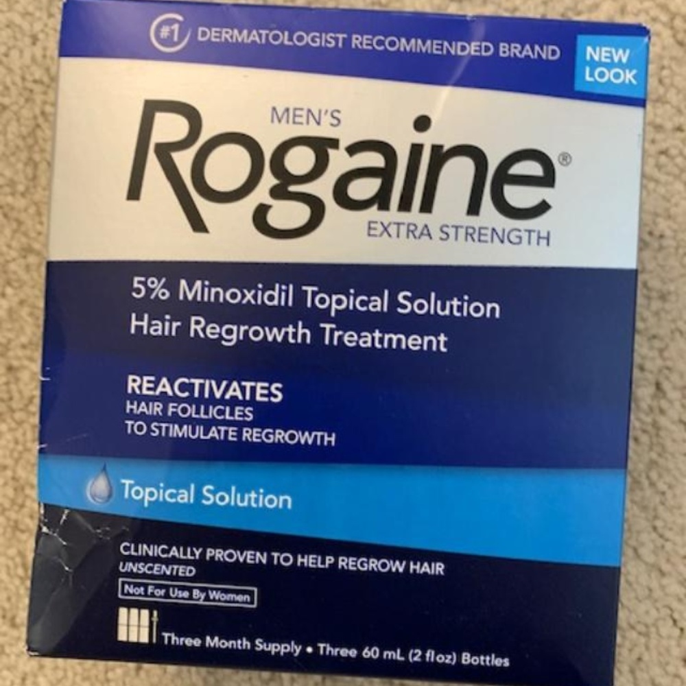 Rogaine Mens hair regrowth  3 month supply only